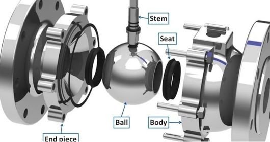 metal seated ball valve assmbley