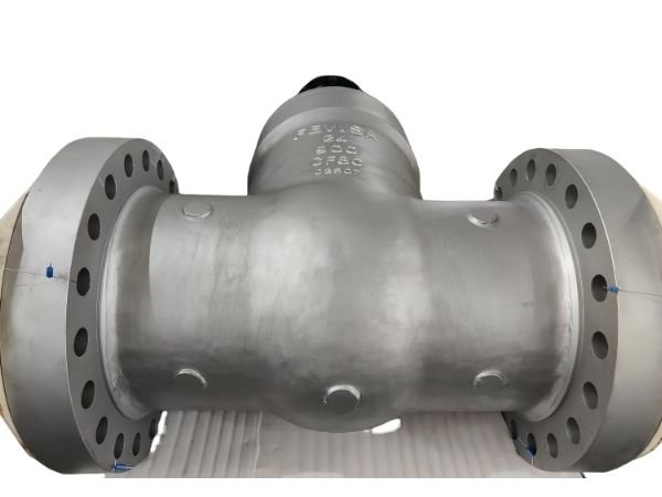  A rising stem gate valve used in a water pipeline.